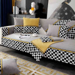 Uued luksuslikud tikandid diivanir&auml;tikud, &uuml;hev&auml;rvilised k&otilde;rgekvaliteedilised &scaron;enill-diivanikatted libisemisvastased diivanikatted elutuppa 70*90CM