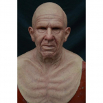 S&otilde;ltumatu jaam Populaarne Halloweeni vanaema vanaisa n&auml;gu parukas Vanamehe mask Vanamehe peakate laos Teine juuksekarv Bald Old Man2