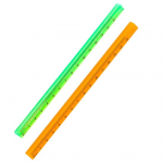 2 tk l&auml;bipaistev joonlaud kirjatarvete m&otilde;&otilde;tmisriist, mis ei ole kergesti deformeeritav v&auml;rviline joonlaud koolitarbed S