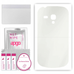 apgo MATTE Protective Skin Sticker for the back compatible with Samsung Galaxy S3 mini i8190, Wrap Film, Hydrogel Film, Flexible, Soft TPU with positi