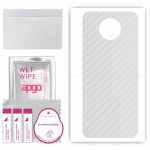 apgo Protective Skin Sticker for the back compatible with Nokia X10, Wrap Film, Foil, Vinyl - Pattern Transparent Carbon