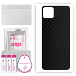 apgo Protective Skin Sticker for the back compatible with Honor Play 20a, Wrap Film, Foil, Vinyl - Pattern Carbon Black