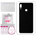 apgo Protective Skin Sticker for the back compatible with Lenovo K5 Pro, Wrap Film, Foil, Vinyl - Pattern Matte Black
