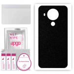 apgo Protective Skin Sticker for the back compatible with Nokia 5.4, Wrap Film, Foil, Vinyl - Pattern Matte Black