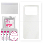 apgo Protective Skin Sticker for the back compatible with Xiaomi Poco M4 Pro, Wrap Film, Foil, Vinyl - Pattern Matte Transparent