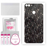 apgo Protective Skin Sticker for the back compatible with Huawei P smart, Wrap Film, Foil, Vinyl - Pattern Carbon Black Pixel