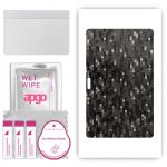 apgo Protective Skin Sticker for the back compatible with Teclast M16, Wrap Film, Foil, Vinyl - Pattern Carbon Black Pixel
