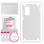 apgo Protective Skin Sticker for the back+sides compatible with Samsung Galaxy F23, Full Wrap Film, Foil, Vinyl - Pattern Transparent Carbon