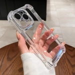 Luksuslik p&otilde;rutuskindel l&auml;bipaistev &uuml;mbris iPhone'i 15 14 13 12 11 Pro Max Xs Xs XR Max 7 8 Plus silikoonist kaitseraua armor k&otilde;va tagakaane jaoks For iPhone 15 tumelilla v&auml;rv