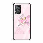 Pink Panther Cartoon klaas&uuml;mbris Samsung Galaxy A52 A32 A51 A12 A22 A21s A50 A71 A53 A70 A31 A33 A72 A10 karastatud telefoni kaas Samsung A10