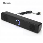 PC Soundbar Juhtmega ja traadita Bluetooth-k&otilde;lar USB-toitega heliriba telerile PC s&uuml;learvuti m&auml;ngimiseks kodukino ruumiline helis&uuml;steem must