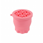 Multifunktsionaalne silikoonist kokkupandav meigiharja puhastustass Puhastus- ja kuivatamiskauss 2-in-1 s&auml;ilitustass Beauty Cosmetic Brush Scrub Cup roheline