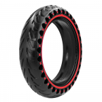 Tahke rehv Xiaomi M365 Pro Pro2 elektrilise t&otilde;ukeratta 8,5-tollise k&auml;rgstruktuuriga libisemisvastase 8,5-tollise veljega plahvatuskindel t&auml;isrehv punane