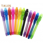12 tk n&auml;htamatu tindipliiats UV-valgusega peosoovide s&otilde;num Spy Pen Goodie Bag Stuffers Mystery Solving Pen