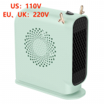 Kaasaskantav elektriline &otilde;husoojendi toa radiaator elektriline Calentador miniventilaator soe magamistoa k&uuml;te Ahi ventilaator radiaator talv 220V EU roheline