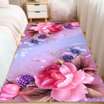 Lillede pastoraalne 3D prinditud vaip Kodukaunistused Sissep&auml;&auml;su uksematid Elutoa Vaibad Magamistoas Vaibad Laste vaip Vannimatt 70*180cm