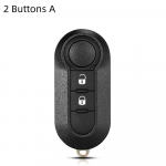 2/3 nupuga klapp-kokkupandav kaugv&otilde;tmekorpuse kest Fobid FIAT 500 Panda Punto Bravo autoalarmi v&otilde;tmeta SIP22 teraga 2 Buttons A