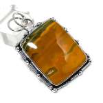 Ocean Jasper Gemstone Handmade 925 Sterling Silver Jewelry Pendant 2.05 a4f26