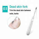 Roostevabast terasest jalahooldus k&uuml;&uuml;nenaha l&uuml;kkamise eemaldaja k&uuml;&uuml;nte puhastaja pedik&uuml;&uuml;ri t&ouml;&ouml;riistad