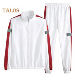 2 tk/komplekt Meeste spordir&otilde;ivaste komplekt, v&auml;rviline krae pikkade varrukatega t&otilde;mblukuga plekist jope elastne v&ouml;&ouml;koht pingutusn&ouml;&ouml;riga dressip&uuml;kste komplekt M helehall v&auml;rv