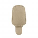 Auto p&auml;ikesesirm Klamber Prillid Kaardid Auto P&auml;ikeseprillid Visiir Prillide Hoidik P&auml;ikeseprillid Klambrihoidja Pu Nahast prillide tugi 1PCS punane