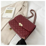 Naiste &uuml;hev&auml;rviline Lingge Lukk Pand Ruudukujuline Crossbody kott Vabaaja PU kaldus &otilde;lakotid Ketipael, Suur mahutavus One Size must