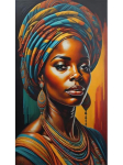 Abstraktne Aafrika Must Naise Portree 5D DIY Teemantmaalimine Kunst Ristpiste Aafrika T&uuml;druku Maalimine Elutoa Kaunistus Full Round 60x90CM
