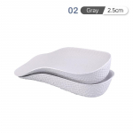 1 paar k&otilde;rgust suurendavad sisetallad Meestele Naiste kingad Lamedate jalgade kaare tugi 1.5cm hall v&auml;rv