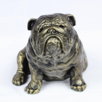 Bulldog, English Bulldog, British Bulldog I - dog statue, sitting dog for desk, decoration for the living room of a dog lover by Art-Dog