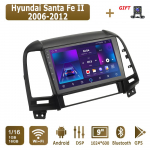 Android Carplay Auto Raadio Hyundai Santa Fe II 2006-2012 jaoks Multimeediam&auml;ngija Peaseade Stereo GPS Navigatsioon BT WIFI 2+32GB 1+16GB