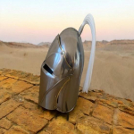 Keskaegne Barbuta Templarite stiilis 18 gabariidiga funktsionaalse viikingi visiiriga, eemaldatava sulgkaunistusega fantaasiar&uuml;&uuml; meestele