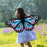 Laste Butterfly Wing Armsad kost&uuml;&uuml;mitarvikud karnevalifestivali maskeraadiks Style A