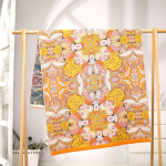 80x160cm puuvillane marli vannir&auml;tik, kollane 5-kihiline puhtast puuvillast vett imav, kiiresti kuivav vannir&auml;tik t&auml;iskasvanutele
