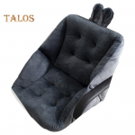 Istuv padi kontoris ja kodus Paksendatud &uuml;lipehme j&auml;nkuk&otilde;rvakaunistus seljatoega, stressi v&auml;hendav libisemisvastane kiiktooli padi auto 40cm must hall v&auml;rv