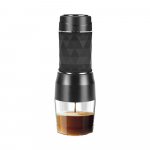 Tripresso Mini kaasaskantav kohvimasin Espresso kohvimasin K&auml;sipressitud kapsel jahvatatud kohvipruul kodureisiks ja piknikuks must