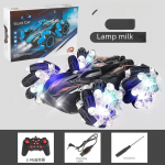 Uus 2,4g Rc v&otilde;idus&otilde;iduauto kaasaskantav kahepoolne stunt-drift-auto laadimine kiire maasturi nelikveoline maastikus&otilde;iduk elektriline laste m&auml;nguasi kingitus Single remote control punane