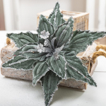 25cm 2025 aastavahetuse peokaunistus J&otilde;ulupuu Kunstlill Punane Valge Kuldne