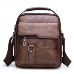 PU shoulder satchel men's new vertical section of the business and leisure bags large capacity simple and versatile men's bags