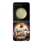 Coque Maniacase pour Samsung Galaxy Z Flip5 Kylian Mbappe Real Madrid Wallpaper