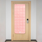 Classroom Pocket Chart Hanging Organizer Multipurpose over Door Pink for 24 Pockets