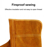 Lehmapargist tulekindlad keevitust&ouml;&ouml;kindad kuumakindlad metallkeevituse kaitsmed keevituskindad kuuma-/tulekindlad kindad CHINA