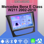 Android Carplay autoraadio Mercedes Benz E klass W211 2002-2010 multimeediumipleieri peakomplekt stereo GPS-navigatsioon BT WIFI 2+32GB 2+32GB