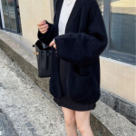 YYFS Women's Fashion Casual Fall Winter Solid Color Print Long Sleeve Sweaters Size: One Size hall v&auml;rv