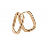 1 paar k&otilde;rvakonksud &otilde;&otilde;nsa geomeetrilise kujuga kuldse v&auml;rvi galvaniseeritud allergiavastane kerge poleeritud mahlane hip-hop stiilis k&otilde;rvar&otilde;ngad kuldne