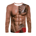 V&otilde;ltslihas naljakas 3D-tr&uuml;kiga T-s&auml;rgid meestele naistele pikkade varrukatega T-s&auml;rk hiphop t&auml;navamood Harajuku kampsunid teesid topid lasteriided S