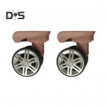 1 paar universaalseid asendusrattaid madala m&uuml;ratasemega kaherealised suure suurusega k&auml;rukohver Pagasiratas Remont reisikohvri osad tarvikud ratas A