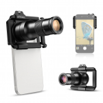 Apexel APL-TM6 mobiiltelefoni telefoto makroobjektiivi komplekt 6X teleobjektiiv + 150 mm makroobjektiiv koos must