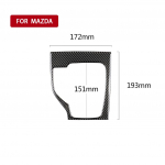 FIT For Mazda 3 Axela 2014-2016 Car Center Control K&auml;iguvahetuspaneel dekoratiivne S&uuml;sinikkiust katte trimmiriba sisemuse 3D kleebis must