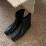 Nahast Skinny Chelsea Saapad Naiste Paks Konts K&uuml;lgmine T&otilde;mblukk Kandiline Nina Briti Martini Saapad L&uuml;hikesed Naiste Saapad 40 must