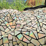 1x1.2M Teemantkujuline Laserlitritega Pol&uuml;ester Sametkangas, Litritega Tikand, Disainerkangad DIY Lava Kost&uuml;&uuml;mir&otilde;ivaste jaoks 100x120cm